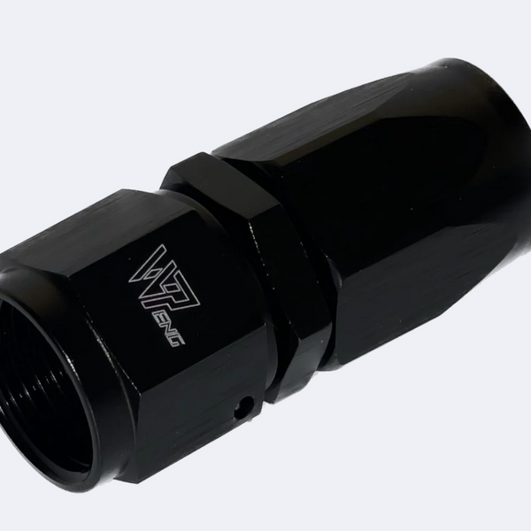 STRAIGHT AN4 HOSE END BLACK 150 series