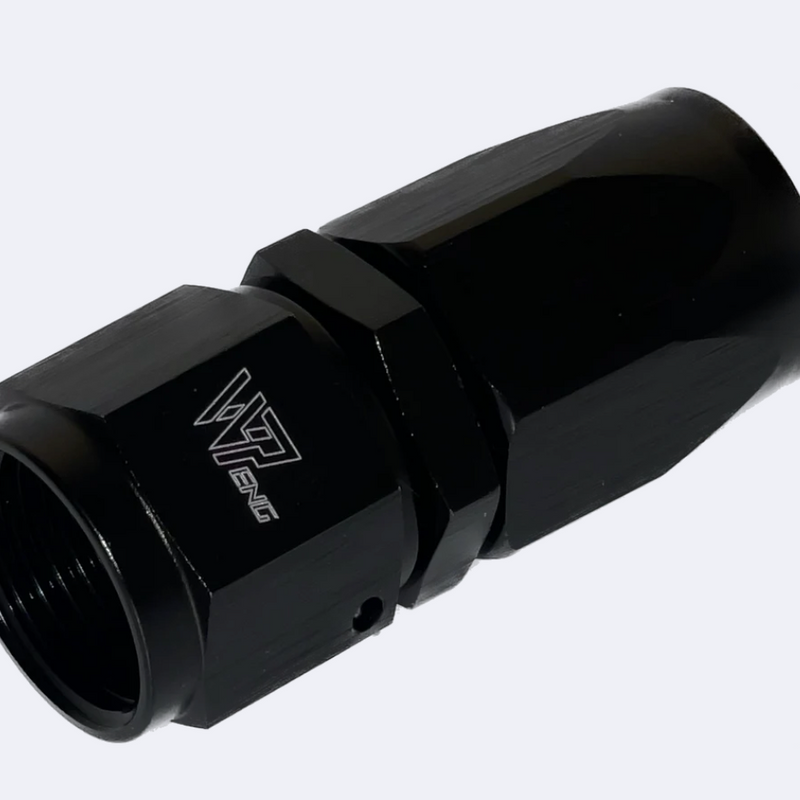 STRAIGHT AN4 HOSE END BLACK 150 series