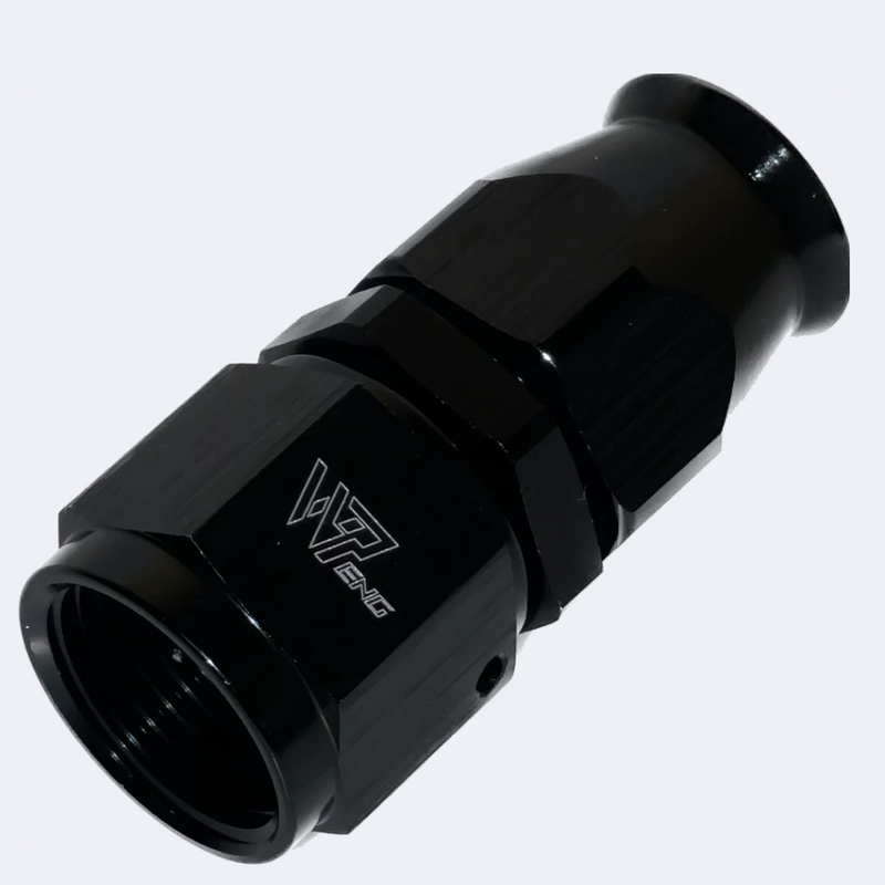 -8 PTFE Straight AN Fitting - BLK